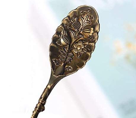 Amethyst Witchy Spoons - Antique Bronze/Silver