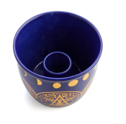 Wild Scents Pentacle Ceramic Smudge Bowl