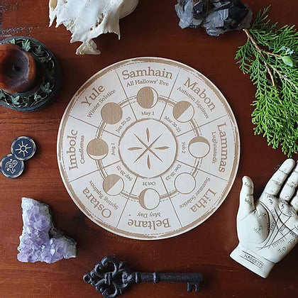 Moon Phase Wheel of the Year - Southern Hemisphere - 30cm