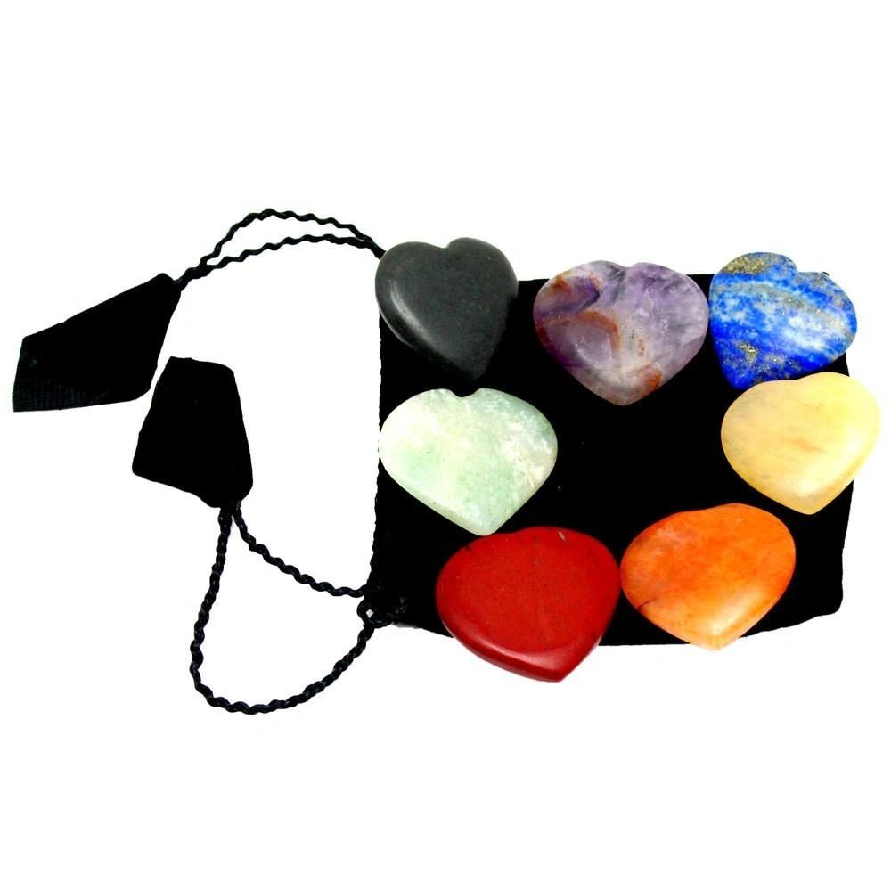 Heart Shaped Chakra Stone Set