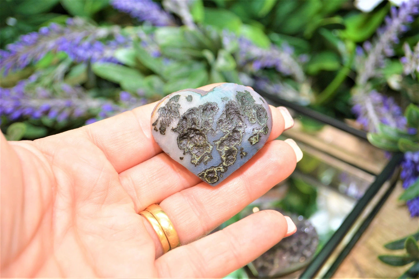 Amethyst Heart Druzy Small