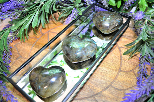 Labradorite Hearts