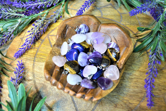 Lapis Lazuli Heart Crystal Pendant