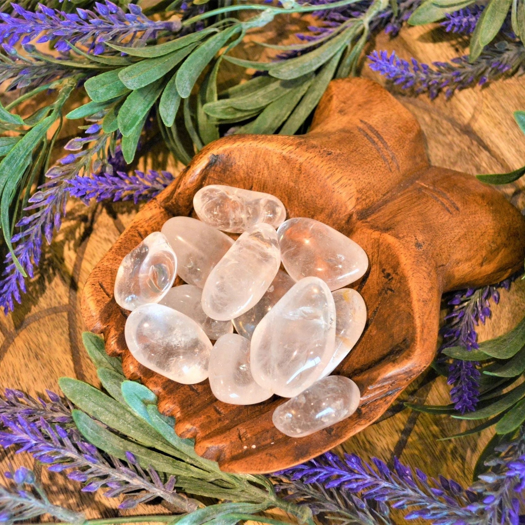 Clear Quartz Tumbles - Buy 3, GET ONE FREE