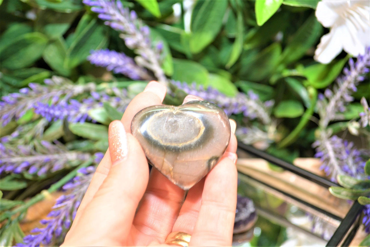 Amethyst Heart Druzy Small