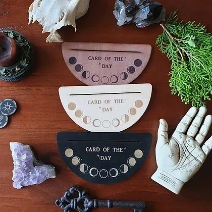 Moon Phase Tarot & Oracle Card Display Stand
