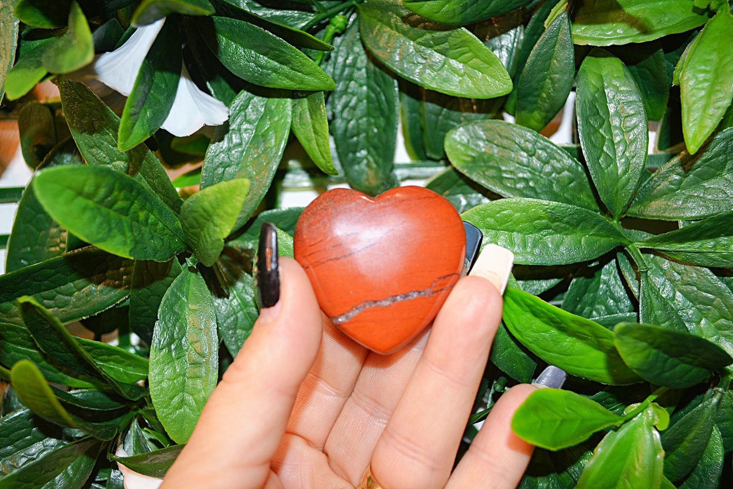 Red Jasper Hearts