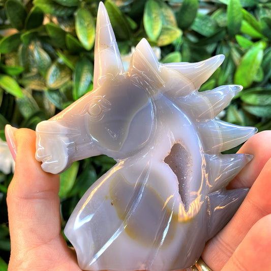 Crystal Unicorns - Agate & Angel Aura Quartz