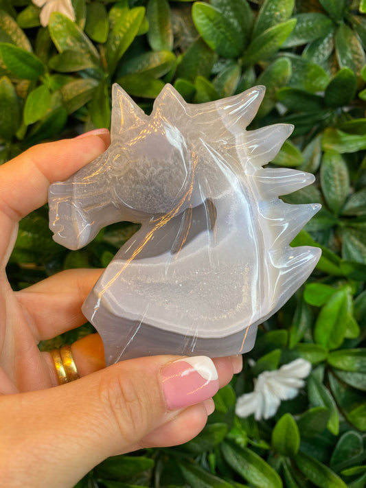 Crystal Unicorns - Agate & Angel Aura Quartz