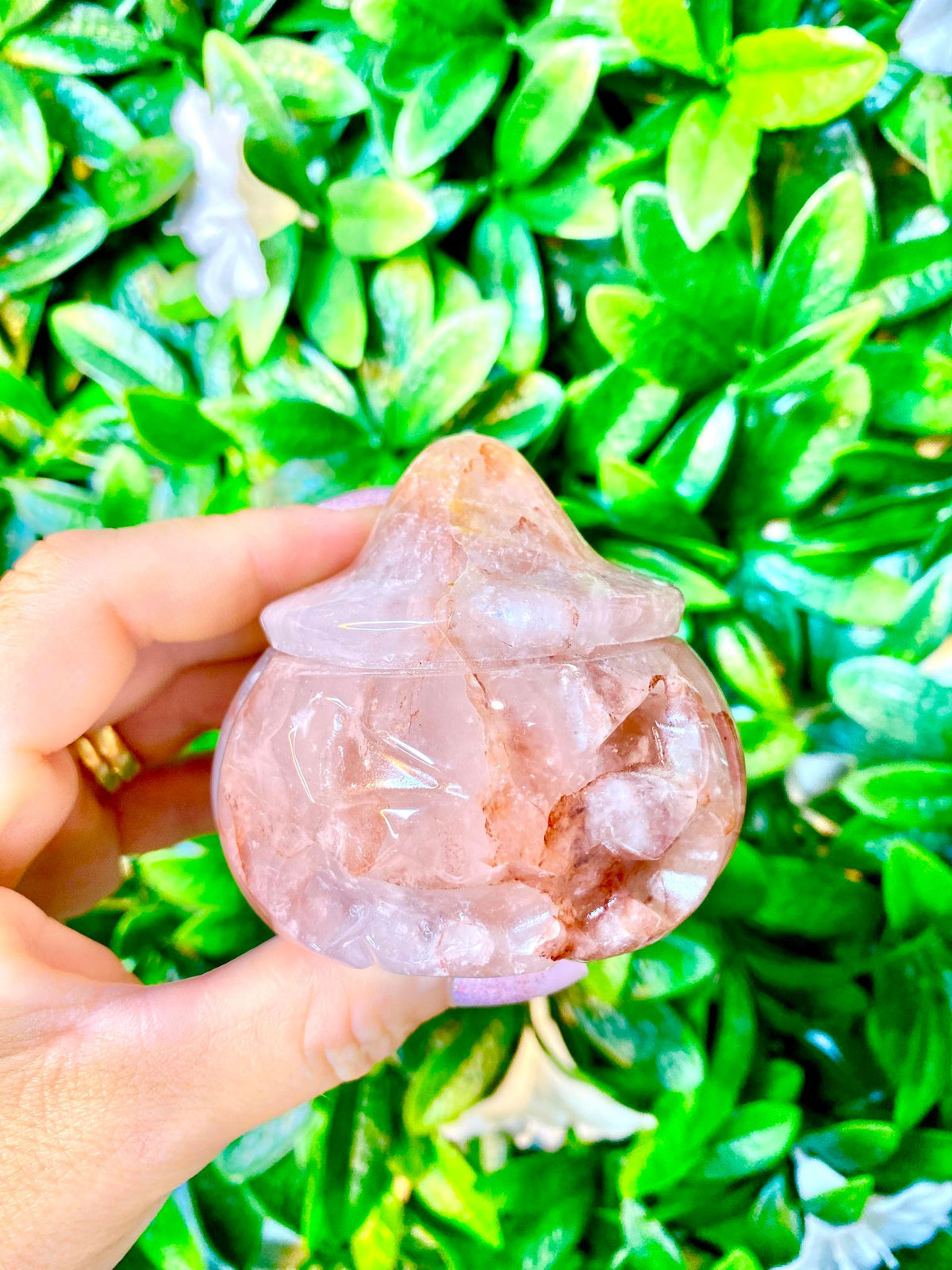 Fire Quartz Halloween Pumpkin heads