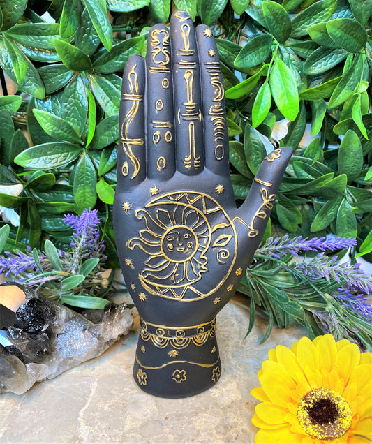 Black & Gold Palmistry Hand