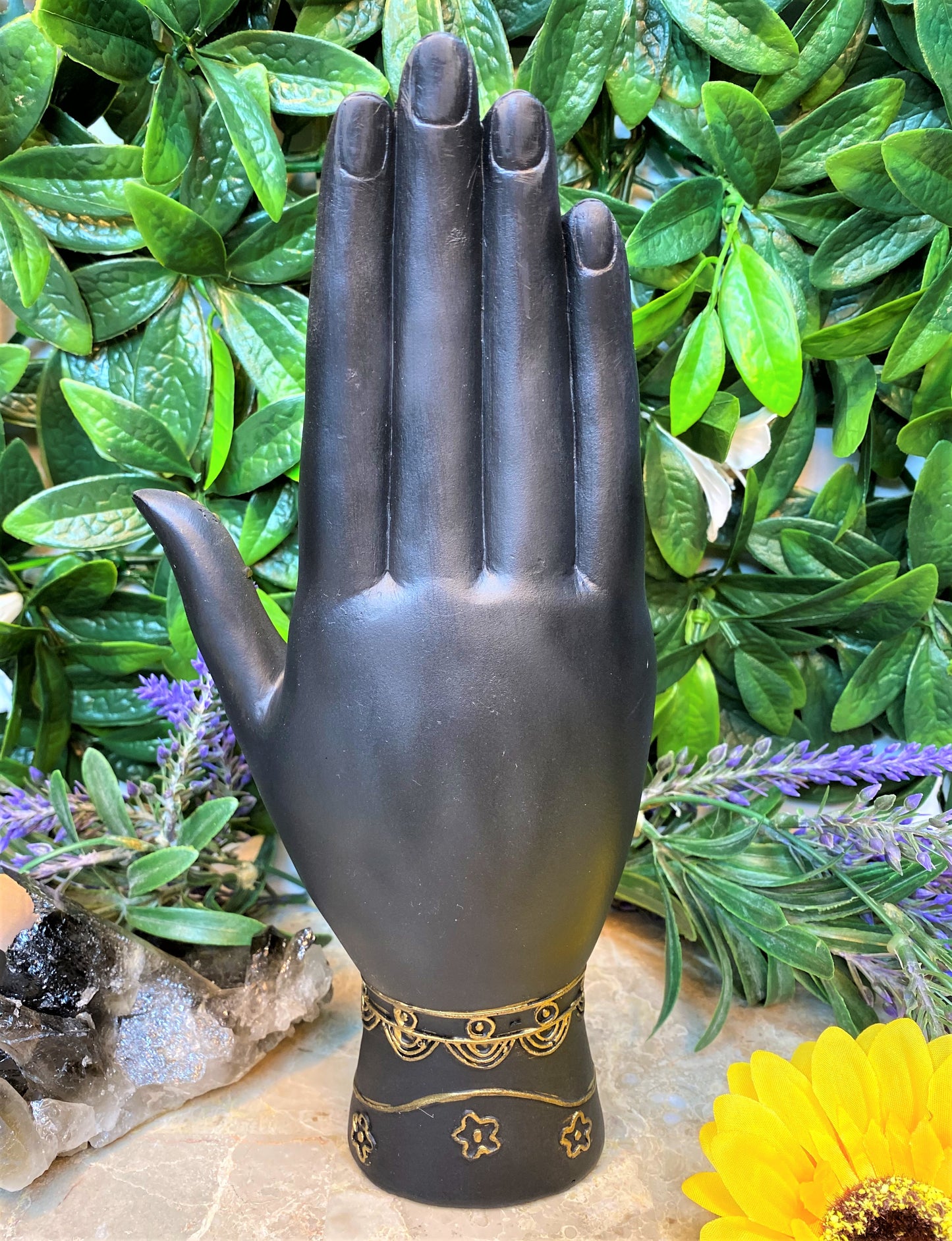 Black & Gold Palmistry Hand