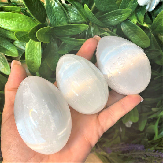 Selenite Eggs - Small/Medium/Large