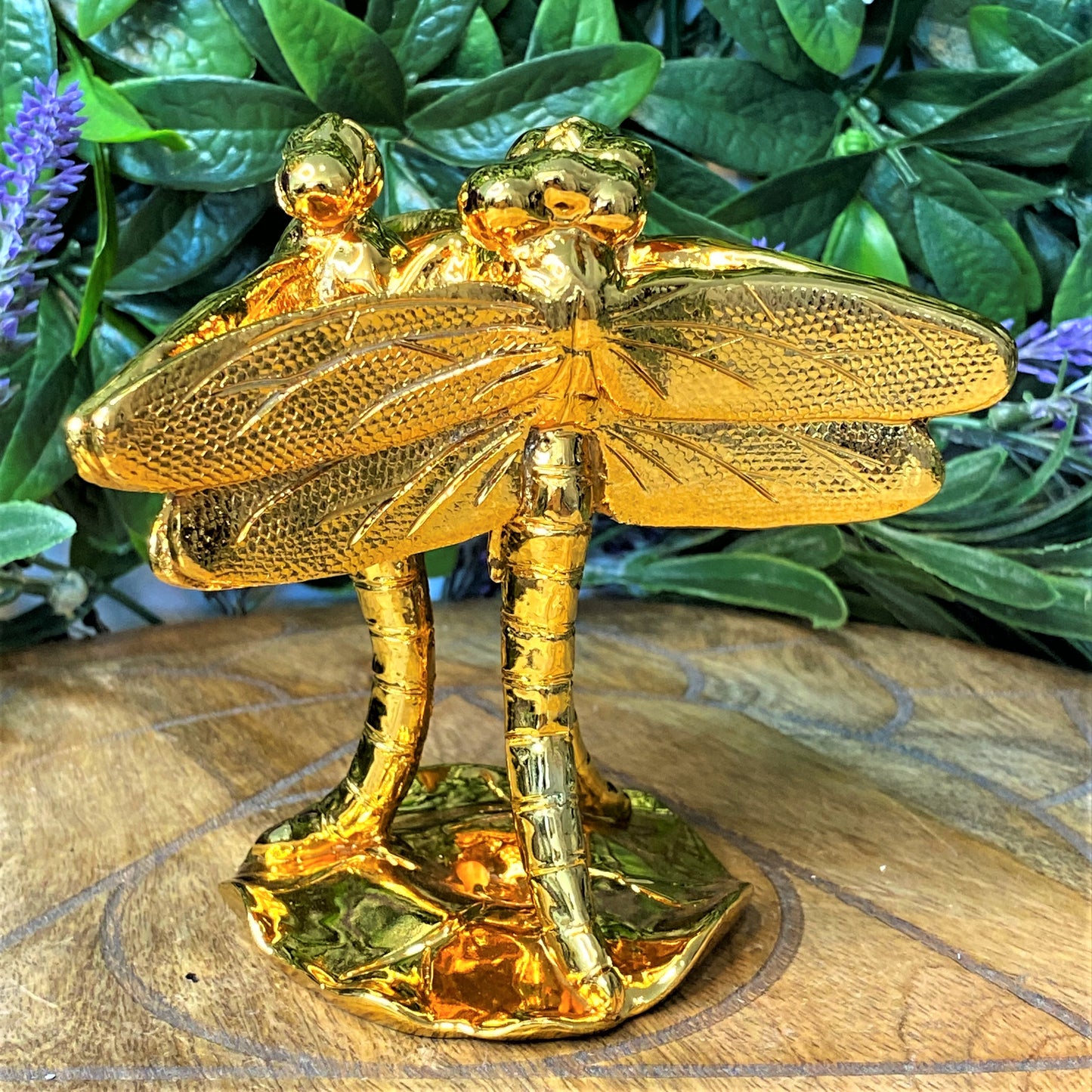 Dragonfly Golden Crystal Stand