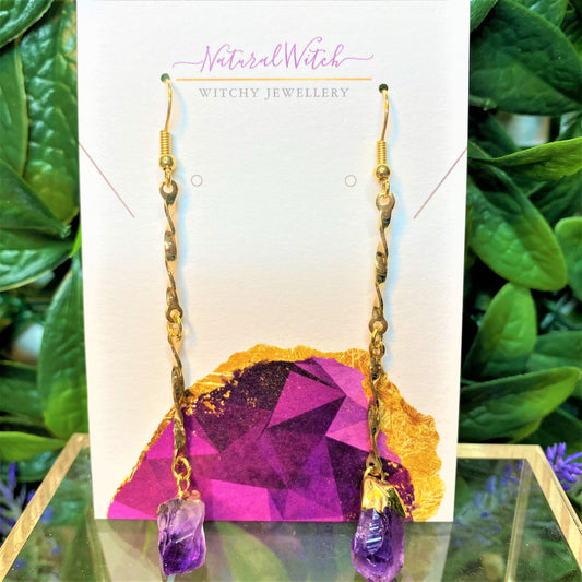 Amethyst Dangle Earrings