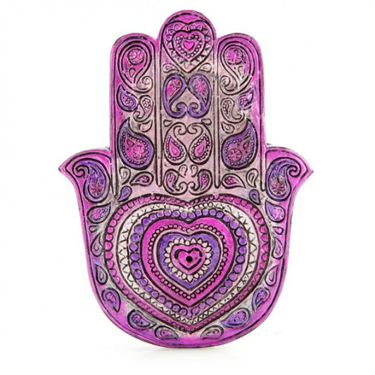 Pink Heart Hamsa Hand