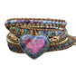 Goddess Heart Leather Boho Wrap Bracelet