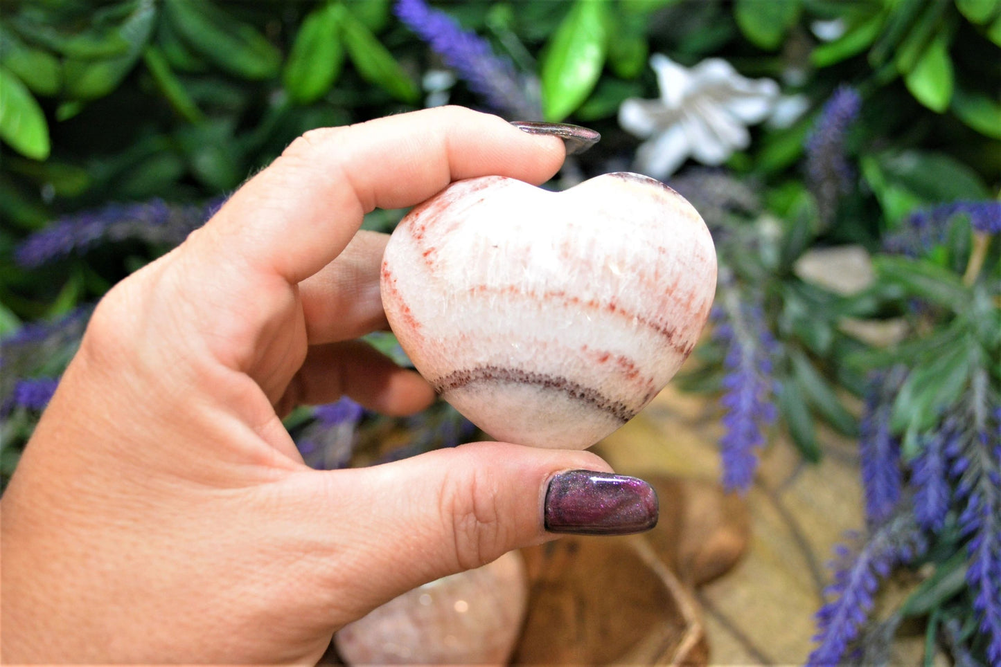 Rainbow Calcite Hearts Medium