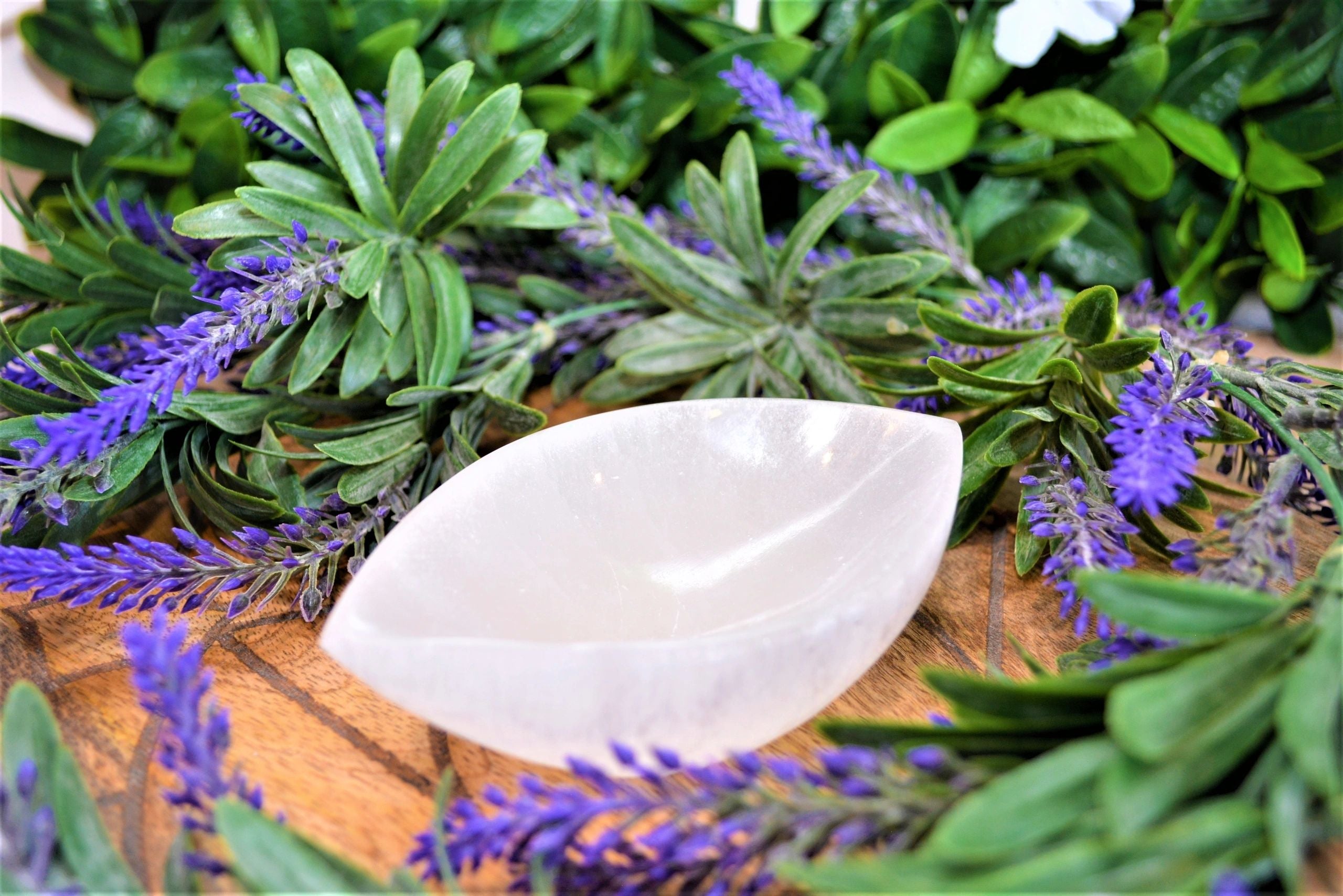 Selenite Third Eye Shape Bowls
