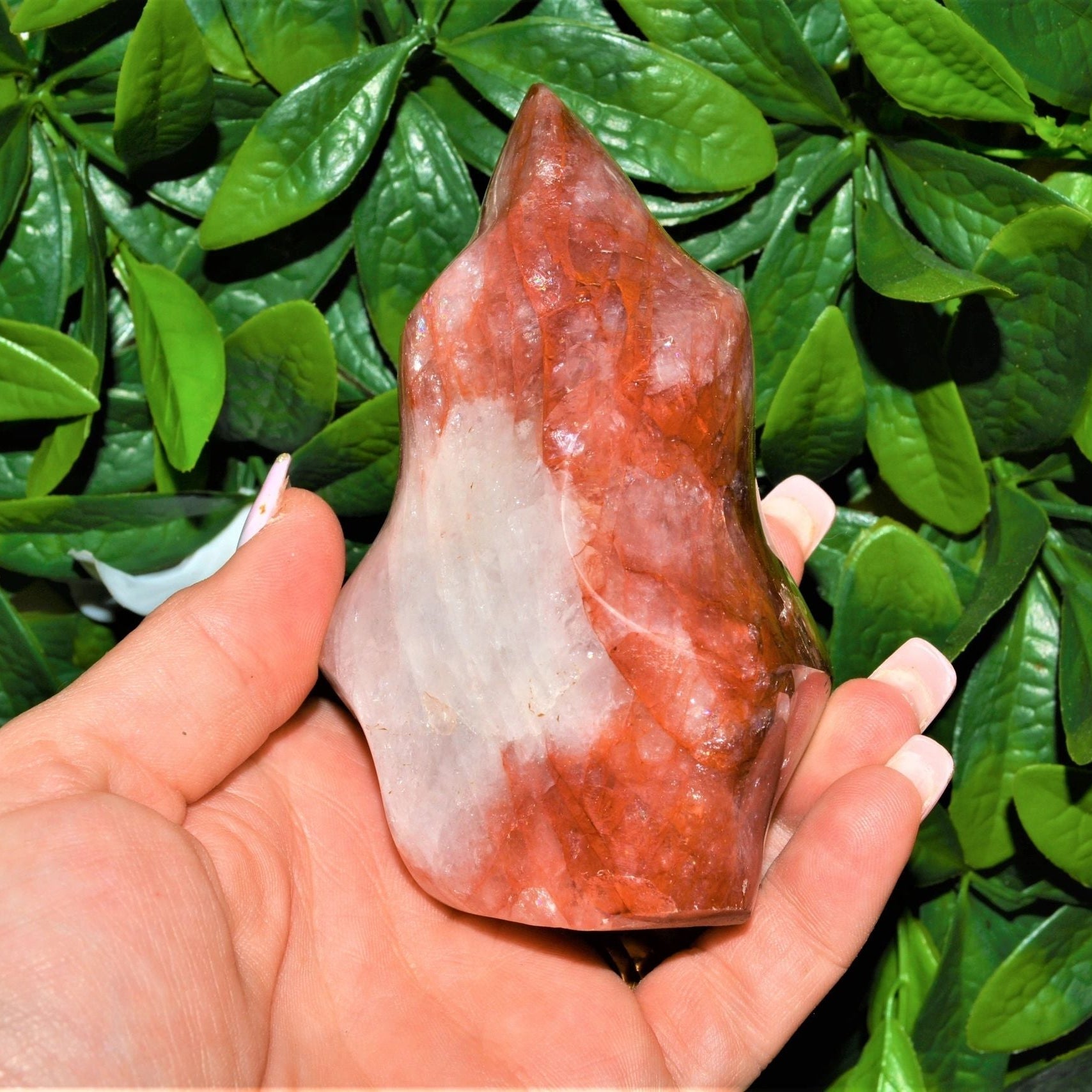 Fire Quartz (Hematoid Quartz) Crystal Flame