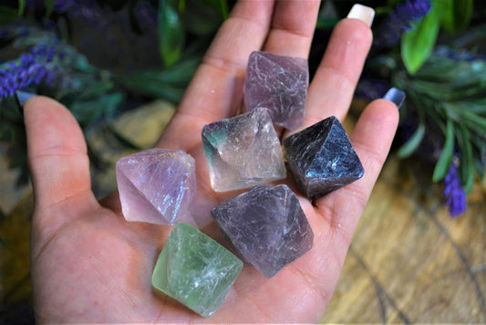 Fluorite Octahedrons