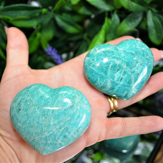 Aquatic Amazonite Heart Medium